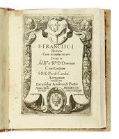 S. Francisci historia cum iconibus in aere excusis.