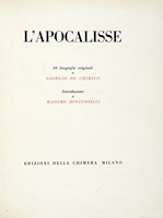 L'Apocalisse. 20 litografie originali [...]. Introduzione di Massimo Bontempelli.