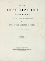 Delle inscrizioni veneziane... Fascicoli 1-21, 23-26.