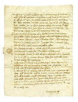 Lettera autografa firmata Guidantonius Vespucci orato, inviata a Francesco Gaddi presso il Re di Francia.