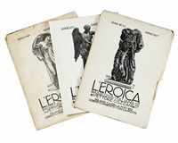 Lotto di 6 fascicoli da L'Eroica. Rassegna italiana di Ettore Cozzani. Anni XIII (-XIV).
