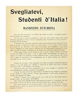 Svegliatevi, studenti d'Italia! Manifesto futurista.