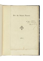Dedica autografa e molte annotazioni autografe allegate al libretto Bernardin de Saint-Pierre et la princesse Marie Miesnik. Notice. Paris: J. Charavay ainé, 1875.
