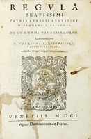 Regula beatissimi patris Aurelij Augustini Hipponensis episcopi.