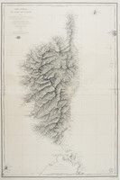 Carte Gnrale de l'Ile de Corse Dresse Pour la Partie Topographique d'aprs la Carte publie par le Dpt de la Guerre en 1824, pour la partie Hydrographique d'aprs les travaux excuts en 1820, 1821, 1822 et 1824 sous les Ordres de Mr. Hell.