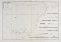 Carte des Iles Canaries et d'une Partie des Cotes Occidentales d'Afrique Dressee sous le Ministere de M.r De Sartine...Par le Ch.r de Borda Cap.e de V.au et des Academies Royales des Sciences et de la Marine. 1780.