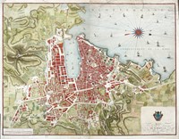 Plan de la ville et faubourgs de Marseille dressée d'après les meilleurs Auteurs et gravé par Dupuis.