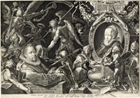 Allegoria della Morte con doppio ritratto di Bartholomäus Spranger e della moglie Christina Müller.