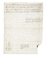 Lettera autografa inviata alla Regina Isabella di Castiglia