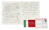 Lettera firmata F.T. Marinetti inviata a Luigi Cesare Margaglio.