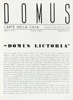 Domus. L'arte nella casa. Rivista mensile.