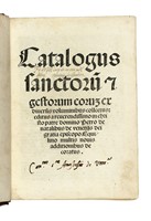 Catalogus sanctorum & gestorum eorum ex diversis voluminibus collectus...