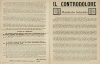 Il controdolore. Manifesto futurista.