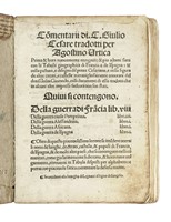 Commentarii... tradotti per Agostino Urtica.
