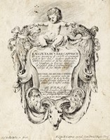 Frontespizio di Raccolta di varii cappriccii et nove inventioni di cartelle et ornamenti.