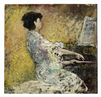 Donna al pianoforte.