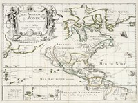 Carte universelle du monde Avec de Nouvelles Observations / Amerique Septemtrionale.