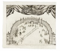 Giostra per la festa popolare della porchetta in Bologna per l'anno 1720.