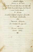 Alberto Magno. Diuiso in tre libri. Nel primo si tratta della virtù delle herbe. Nel secondo della virtù delle pietre. E nel terzo la virtù di alcuni animali.