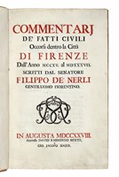 Commentarj de' fatti civili. Occorsi dentro la città di Firenze...
