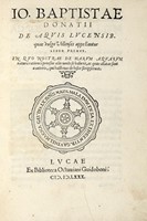 De aquis Lucensib. quae vulgo Villenses appellantur liber primus.