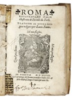 Roma ristaurata, et Italia illustrata [...]. Tradotte in buona lingua volgare per Lucio Fauno.
