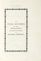 Le ville lucchesi con altri opuscoli in versi ed in prosa...
