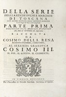 Della serie degli antichi duchi e marchesi di Toscana...