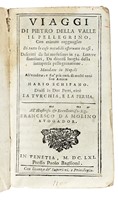 Lotto con 3 volumi dei viaggi di Pietro della Valle.