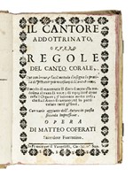 Il cantore addottrinato, ovvero regole del canto corale...