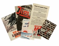 Raccolta di 119 carte intestate e di propaganda del periodo fascista (alcune di poco precedenti).