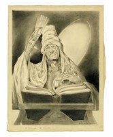 Illustrazione per il Decameron - La preparazione del veleno, IV giornata III novella.