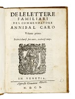 De le lettere familiari [...]. Volume primo (-secondo).