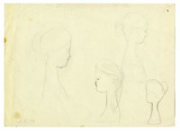 Schizzi di figura femminile recto/verso.