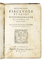 Detti et fatti piacevoli et gravi...