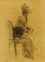 Donna di spalle.
