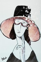 (Sub)Jeanne H�buterne con cappello.