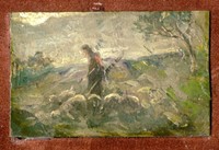 Micropittura: La pastorella.