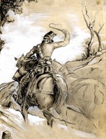 Militare a cavallo.