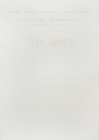Turi Simeti. Manifesto per la mostra di D�sseldorf.