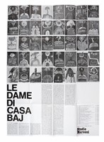 Lotto composto di 26 tra inviti, fotografie, cartoline postali, manifesti, locandine, cataloghi illustrati e libri d'artista concernenti l'artista Enrico Baj.