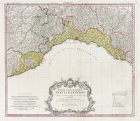 Mappa geographica Status Genuensis ex subsidus recentissimis praecipue vero ex majori mappa du Chafrion...