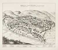 Forum Sempronii vulgo Fossombrone Ville de l'Etat de l'Eglise, dans le Duch� d'Urbin / Rocca Contrada. Ville de l'Etat de l'Eglise, Dans le Marche d'Ancone.