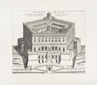 Caprarola Palatium Farnesiorum extra Urbem / Facies Caprarolae interna / Ichnographia Generalis Palatii Farnesiorum Caprarola dicti, XXI ab Urbe Lapide.