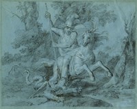 Lotto di quattro disegni.