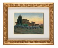 Paesaggio al tramonto.