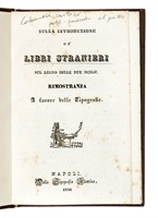 Sulla introduzione de' libri stranieri nel regno delle due Sicilie...
