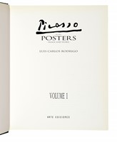 Picasso in his posters. Image and work.