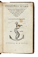 Commentarii di Gaio Giulio Cesare...