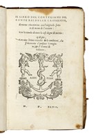 Il libro del cortegiano del conte Baldesar Castiglione...